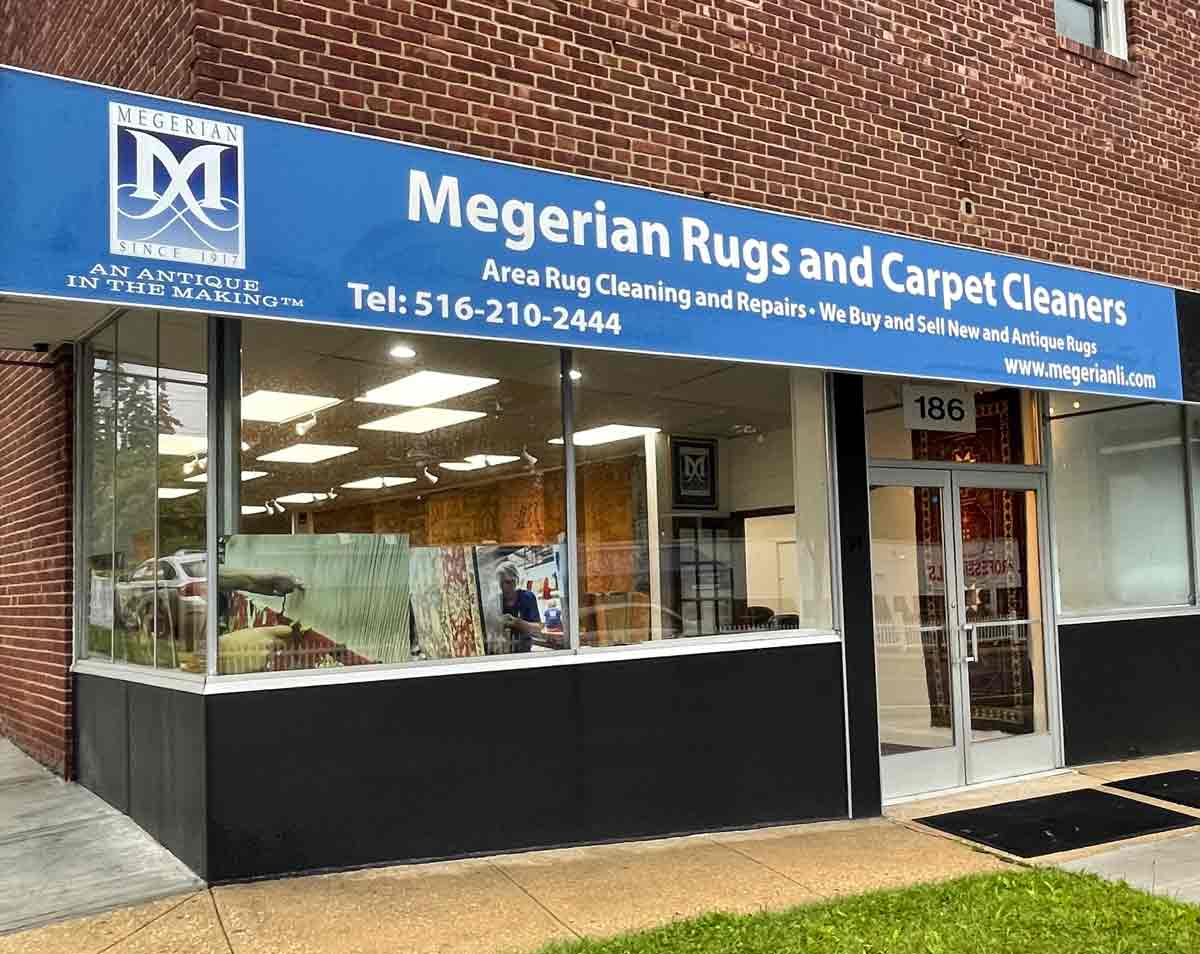 A professional cleaning service showcasing drapery, rugs, and carpets in a bright, organized environment.